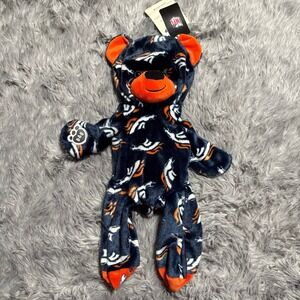 NFL Broncos Build A Bear Navy Orange Football Plush Unstuffed Soft NEW